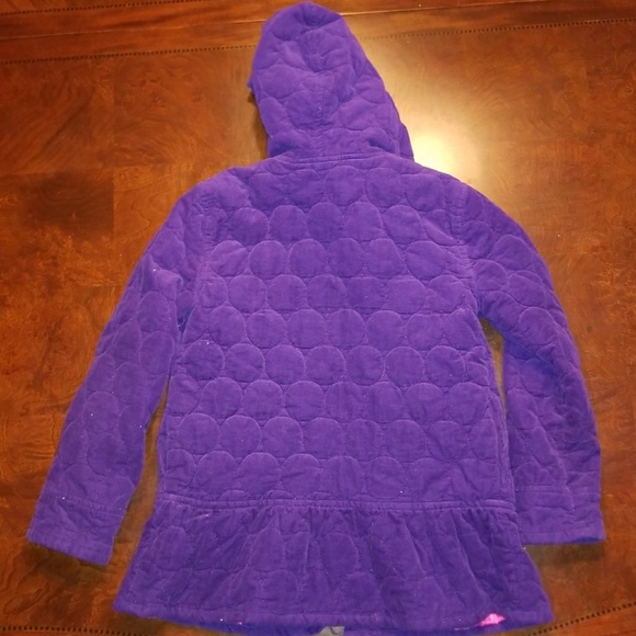Girls Gymboree quilted purple jacket - Picture 5 of 5
